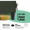 Meb Podrez Klasikinė sofa-lova Simple X Line, su patalynės dėže, Podrez,, Turkio žalia