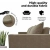 Meb Podrez Klasikinė sofa-lova „Simple Line“ su patalynės dėže, „Podrez“, smėlio spalvos