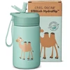 CARL OSCAR - Nerūdijančio plieno gertuvė su atlenkiamu šiaudeliu, 400ml, Žalias camel