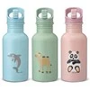 CARL OSCAR Nerūdijančio plieno sandarus vandens butelis, Žalias-camel, 500 ml