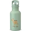 CARL OSCAR Nerūdijančio plieno sandarus vandens butelis, Žalias-camel, 500 ml