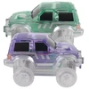 Cleverclixx - Magnetinės lenktynių trasos automobilis - pastelinis violetinis, 1vnt.