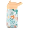 Cool Bottles - Nerūdijančio plieno vaikiškas buteliukas su atlenkiamu šiaudeliu, 350ml (Underwater world)