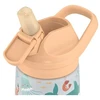 Cool Bottles - Nerūdijančio plieno vaikiškas buteliukas su atlenkiamu šiaudeliu, 350ml (Underwater world)