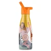 Cool Bottles - Nerūdijančio plieno vaikiškas buteliukas su šiaudeliu arba užsukimu, 260ml (Savannah Kingdom)