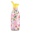 Cool Bottles - Nerūdijančio plieno vaikiškas buteliukas su šiaudeliu arba užsukimu, 500ml (Bug life)
