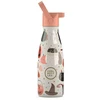 Cool Bottles - Nerūdijančio plieno vaikiškas buteliukas su šiaudeliu arba užsukimu, 260ml (Trickor treat)