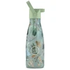 Cool Bottles - Nerūdijančio plieno vaikiškas buteliukas su šiaudeliu arba užsukimu, 260ml (Secret nature)
