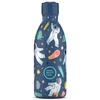Cool Bottles - Nerūdijančio plieno vaikiškas buteliukas su šiaudeliu arba užsukimu, 500ml (Galactic ride)