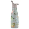 Cool Bottles - Nerūdijančio plieno vaikiškas buteliukas su šiaudeliu arba užsukimu, 260ml (Dinos planet)
