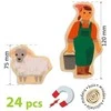 Djeco Magnetukų rinkinys - Ferma (24 vnt.) ( DJ03127 )