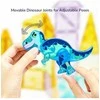 Mideer - Magnetinis konstruktorius - Dinozaurai - 48 dalių
