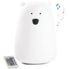 Rabbit&amp;Friends - Įkraunamas šviestuvas su nuotolinio valdymo pultu ir garsiakalbiu (USB C)