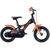 None Children's bicycle S'Cool XXlite, 12" juodas-oranžinis