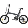 Folding electric bicycle ADO A20S AIR with front suspension, pilka
