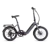 Folding electric bicycle ROMET E-Wigry 1.0, dark pilka