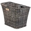 Front basket BASIL Bremen Rattan Look FM, dark ruda