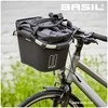Basil BASIL CLASSIC CARRY ALL FRONT BASKET KF 15L, juoda + BASIL KLICKFIX ADAPTER montavimo plokštė, nuimama vairo tvirtinimo sistema (be laikiklio) (NAUJIENA)