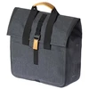 Basil Single City Pannier URBAN DRY SHOPPER 20L, užsegimas kabliuku, vandeniui atsparus poliesteris, medžio anglis (BAS-17658)