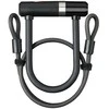 None U-lock AXA Newton Mini+Cable 100*8, with steel cable