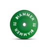 Weight plate HAMMER Bumper Plate, Žalias, 50mm, 10 kg
