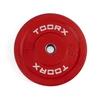 Weight plate TOORX Bumper Plate Challenge, red, 50 mm, 25 kg