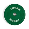 Weight plate TOORX Bumper Plate Challenge, žalias, 50 mm, 10 kg