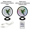 3D Gaminiai Stalinis LED šviestuvas Kolibris, apskritimo formos