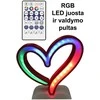 3D Gaminiai Stalinis LED šviestuvas Širdelė