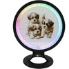 3D Gaminiai Stalinis LED šviestuvas Šuniukai, apskritimo formos
