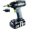 Suktuvas-gręžtuvas Festool T 18+3 HPC 4,0 I-Plus; 18 V; 2x4,0 Ah akum.