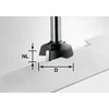 Grąžtas Galinė freza Festool; HW; Ø28 mm