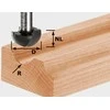 Lovelių freza Festool; 12,7/14/44 mm