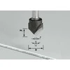 V-formos griovelių freza Festool; 8/60 mm