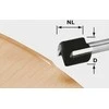 Festool sulyginimo freza: matmenų schema