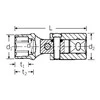 Kampinė sukimo galvutė Stahlwille 03040010; 1/2'' 10 mm