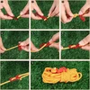 10 palapinės tento segtukų STRINGS palapinių tentams + 4 virvės