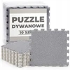 10 pilkų kiliminių grindų dėlionių kilimėlių rinkinys 30×30 cm