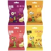 100% vaisių gumų rinkinys, be cukraus ir konservantų Bob Snail 4 x 40g