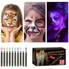 10vnt GLITTER TATTUOS ŽYMEKLIAI, skirti DAŽYTI ODĄ GLITTER + Šablonai