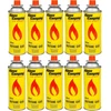 10x dujų kasetė 400 ml dujų kasetė, skirta ALPEN CAMPING dujų degikliui