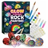 10x Painting Stones Set Creative Paints Glitter DIY vaikams