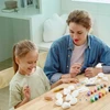 10x Painting Stones Set Creative Paints Glitter DIY vaikams