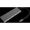 12-in-1 USB-C jungčių stotelė DELTACO, Triple display, 4K UHD 60 Hz, PD 85 W, sidabrinis / USBC-HDMI27 / 1902422