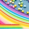 1290 vnt. POPERERINIS JUOSTOS ORIGAMI STARS POPIERINIS STARS