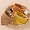 12X BABY BANDANA BIBS MEDVILNĖS MINKŠTAI SUgeriantys dantys