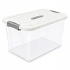 13L plastikinis indas su permatomu dangteliu, 37x26x20
