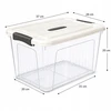 13L plastikinis indas su permatomu dangteliu, 37x26x20