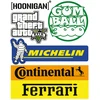 153 lipdukų rinkinys automobiliniam MOTOR šalmui UV