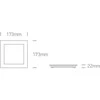 Bikuvalt 16W LED įleidžiama panelė, pilka, 3000K, 50116FA/G/W